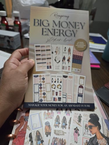 Customer photo review of Big Money Energy Planner Sticker Book [EVERYDAY LINE]