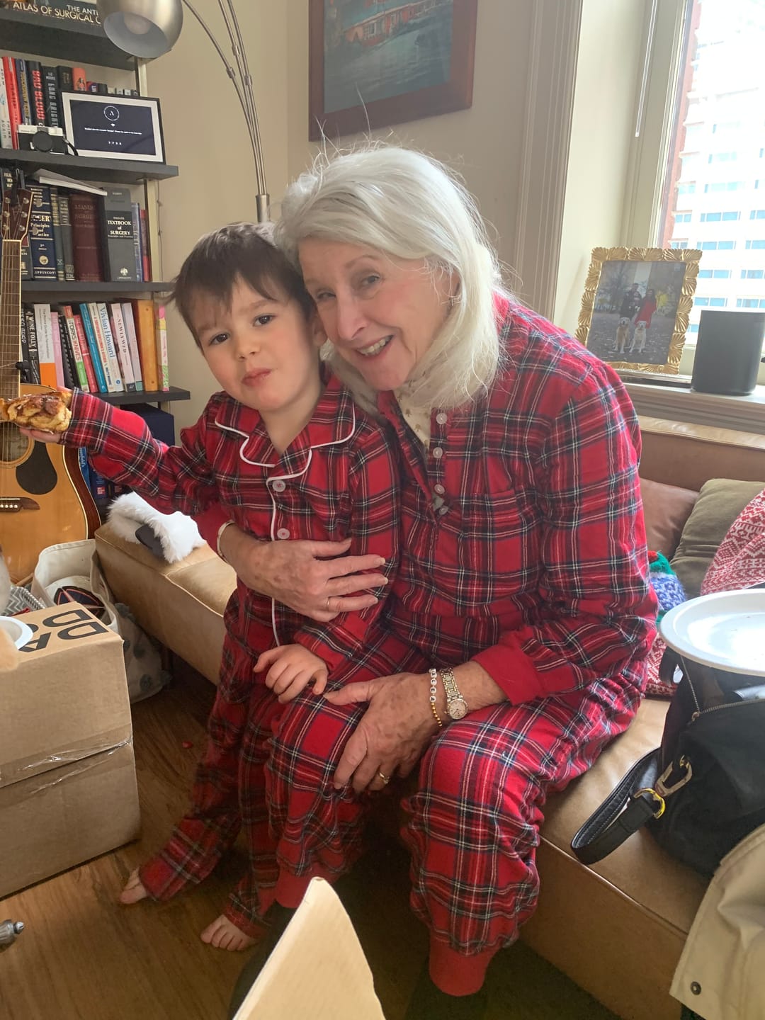 Customer photo review of Unisex Toddler & Kids Red Tartan Pajama Set