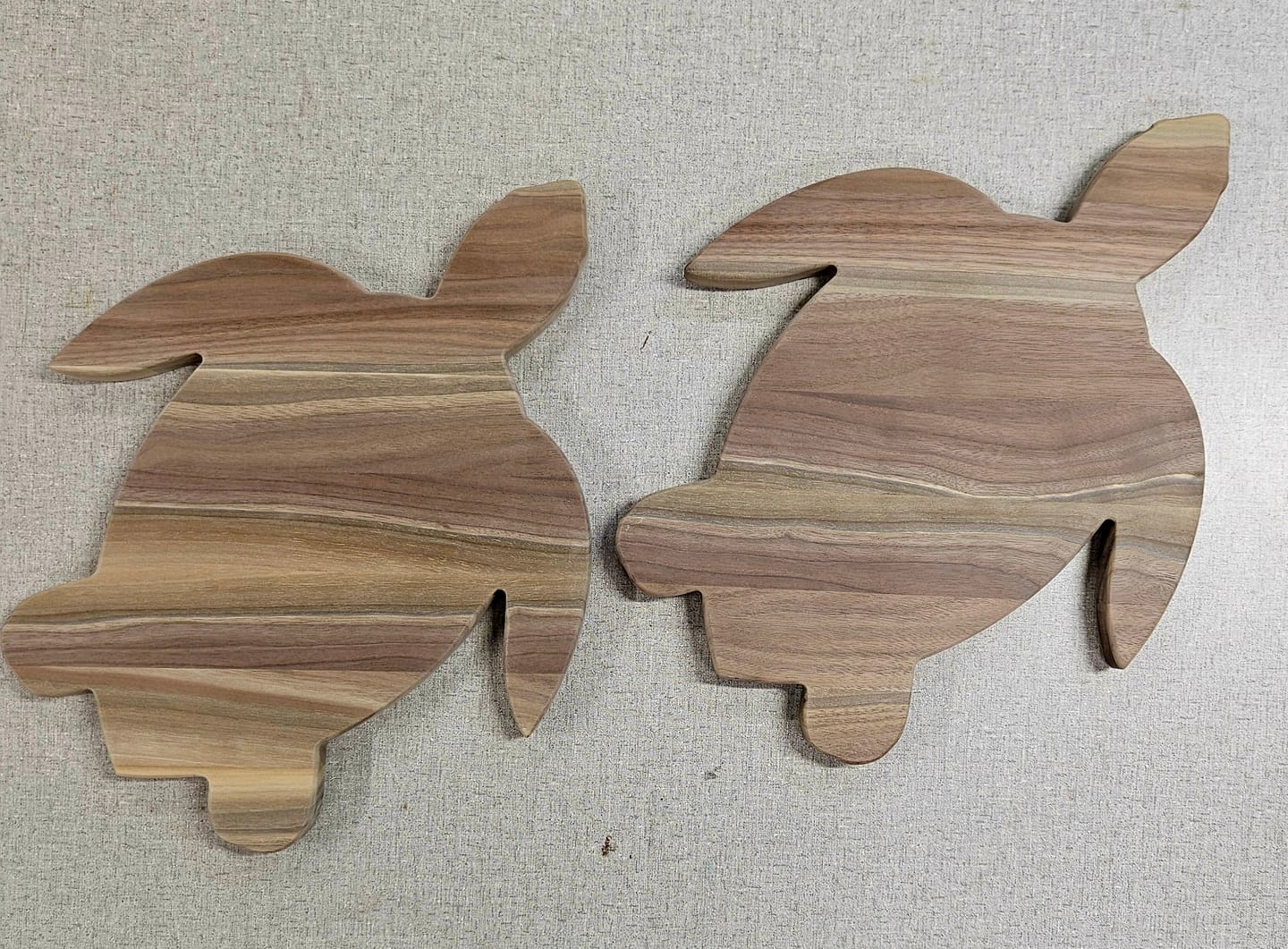 Customer photo review of 15x12" Sea Turtle Shaped Serving Board Acrylic Router Template