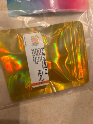 Customer photo review of Blue Warheads - 4 Grams - Hybrid