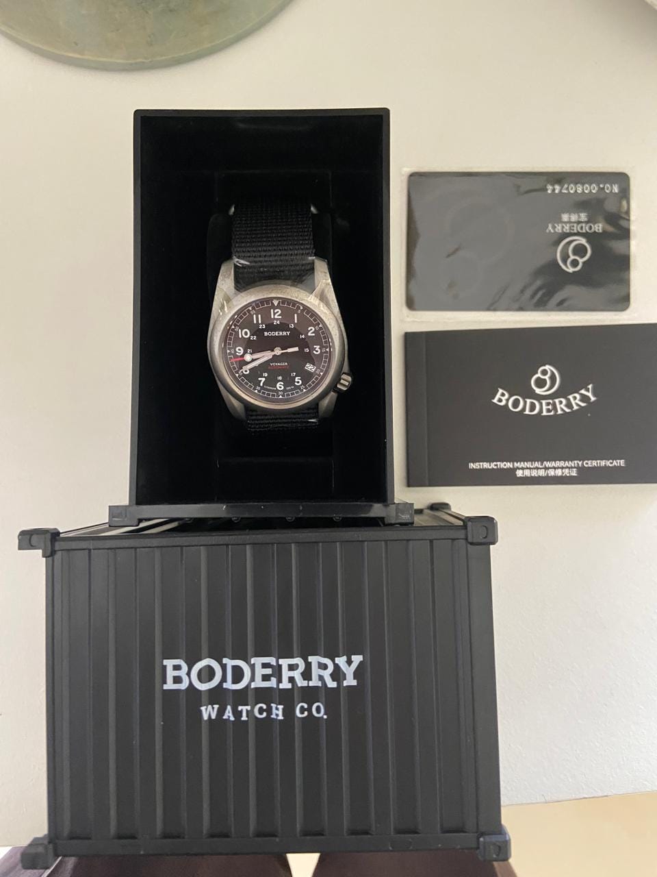 Customer photo review of VOYAGER - 100M Waterproof Titanium Automatic Field Watch | Black-bracelet