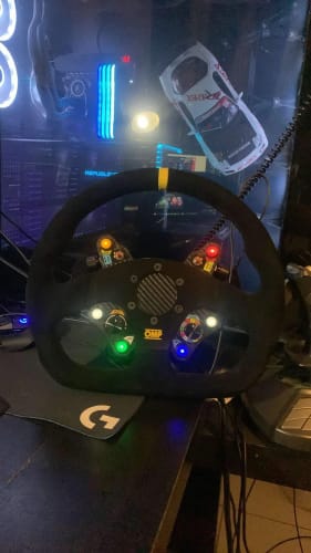 Customer photo review of Simsonn Racing Simulator Carbon Fiber and Aluminum Steering Wheel Hub