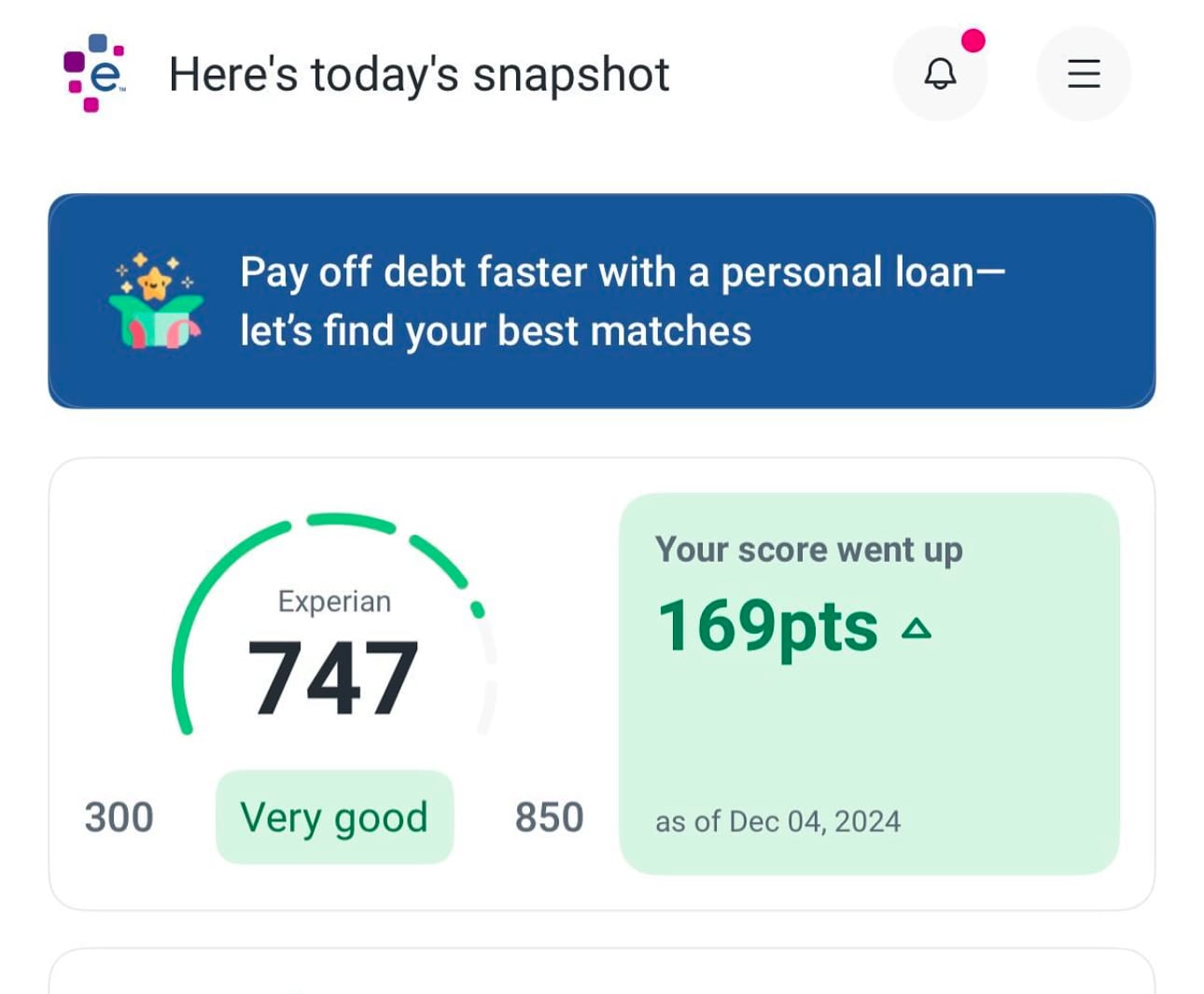 Customer photo review of Experian Expedited