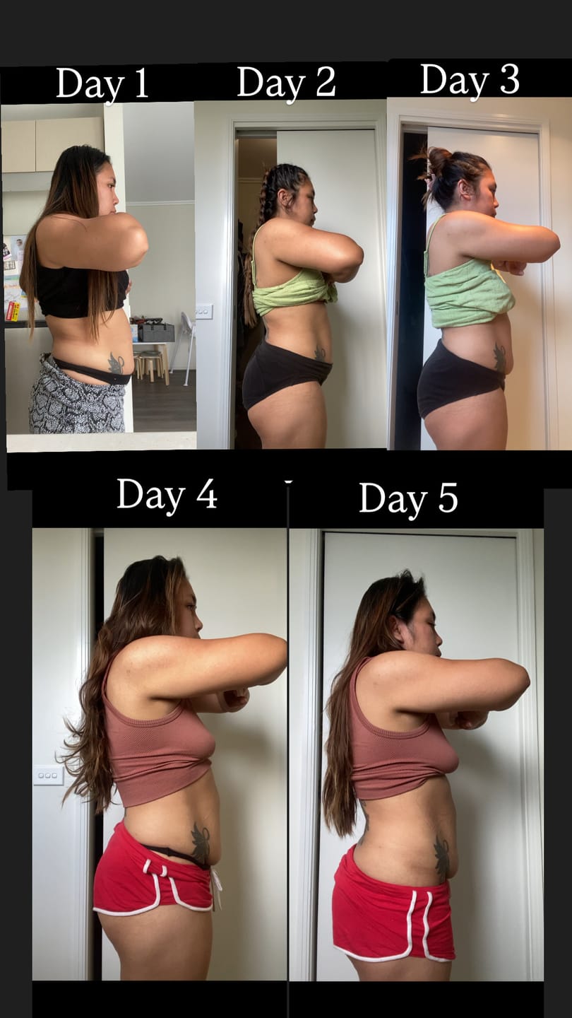 Customer photo review of 14 Day Detox Tea
