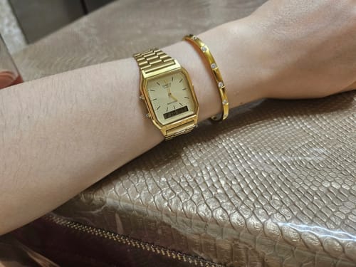 Customer photo review of Lola Armreif | 18K vergoldet