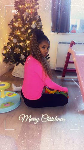 Customer photo review of Easilocks 22" Natural Texture Clip- In Ponytail