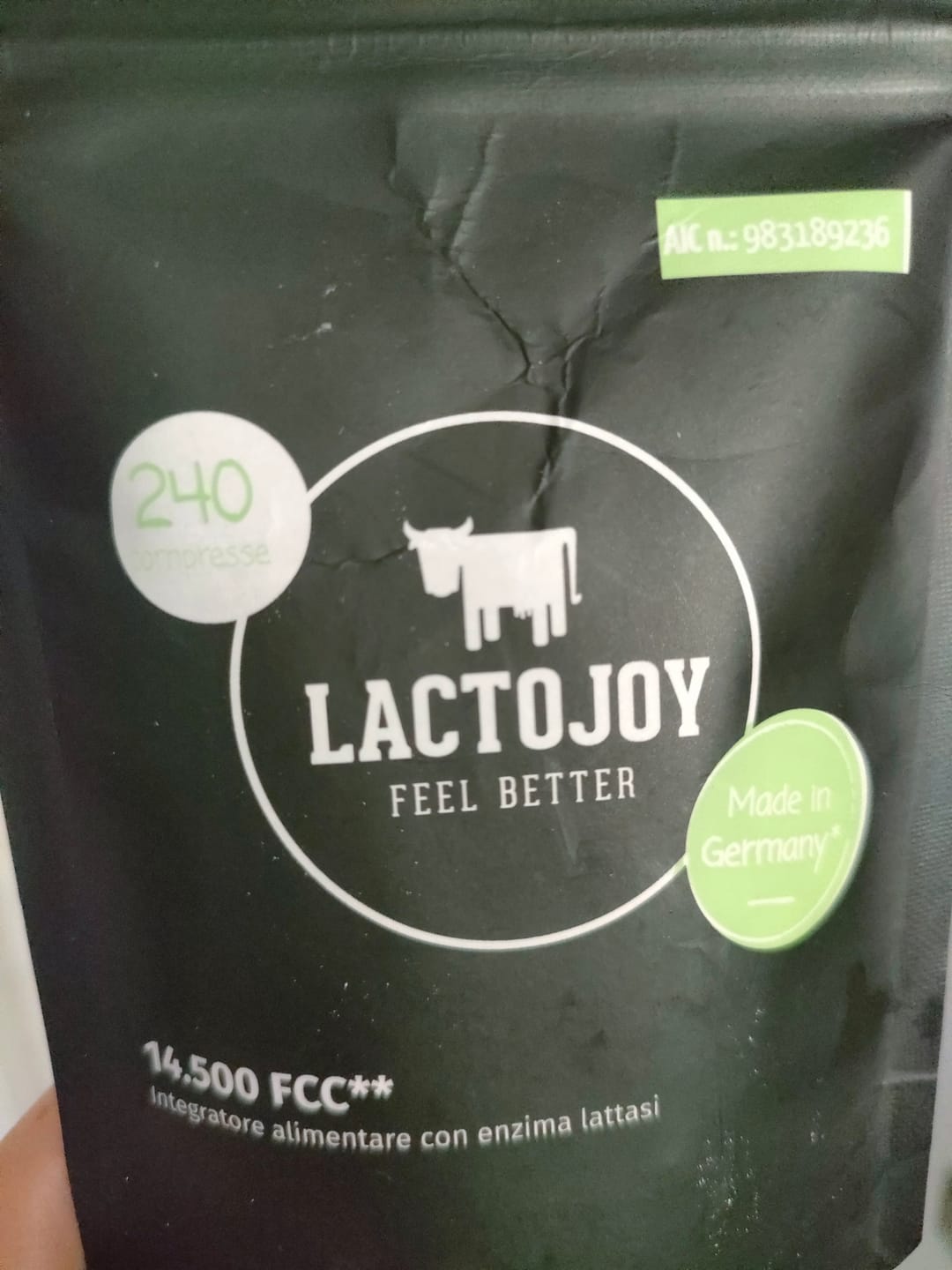 Customer photo review of LactoJoy Lactase Pills - 14.500 FCC - 240 pcs refill bag