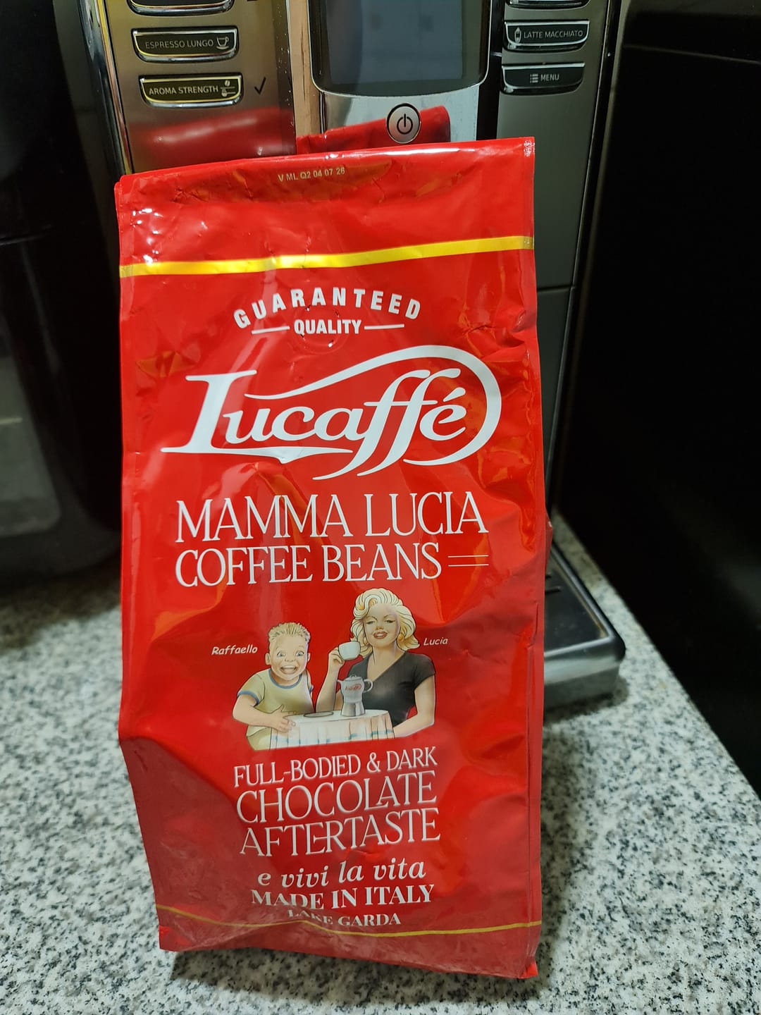 Customer photo review of Lucaffe Mamma Lucia 1 kg Grano Entero