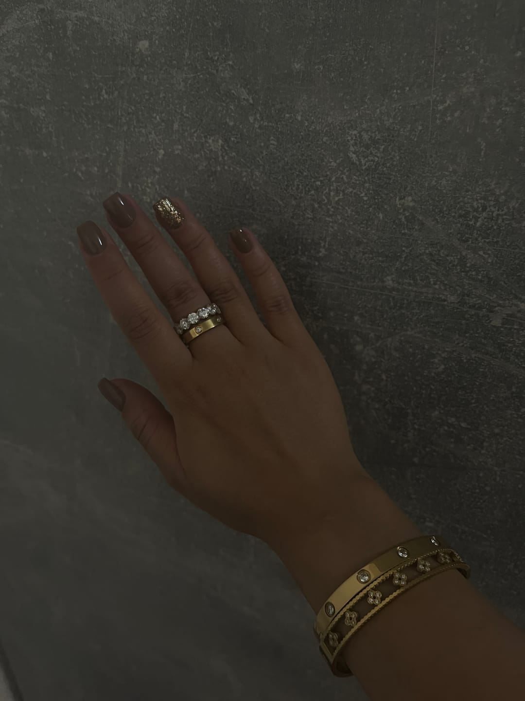 Customer photo review of Clover Deluxe Armreif | 18K vergoldet
