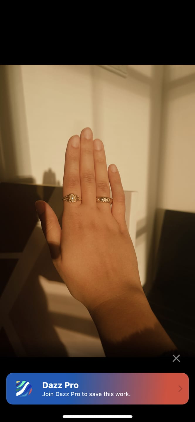 Customer photo review of Vintage Royal Pearl Ring