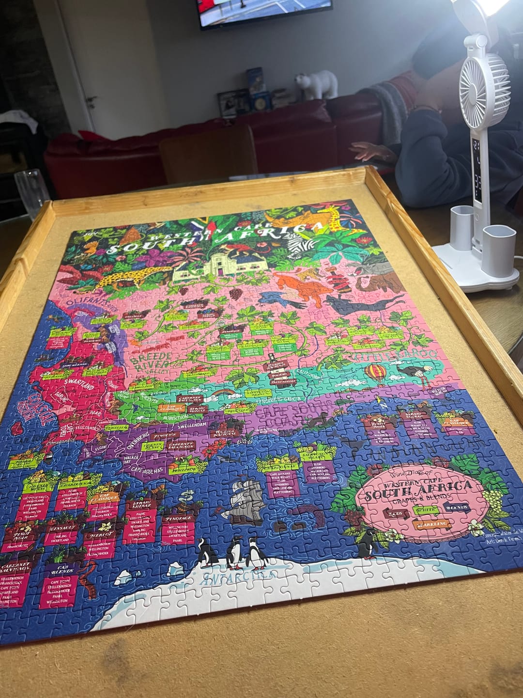Customer photo review of Wine Puzzle - South Africa