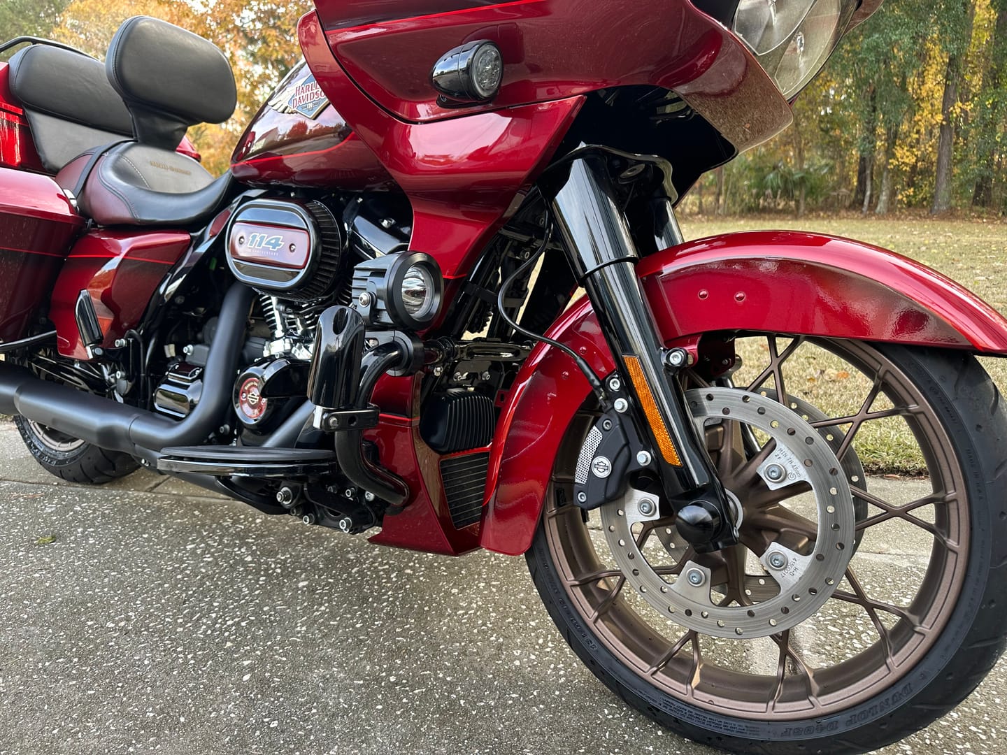 Customer photo review of Road Glide Fairing Spoiler: Perfect Color-Matched Upgrade for 2017+ Models