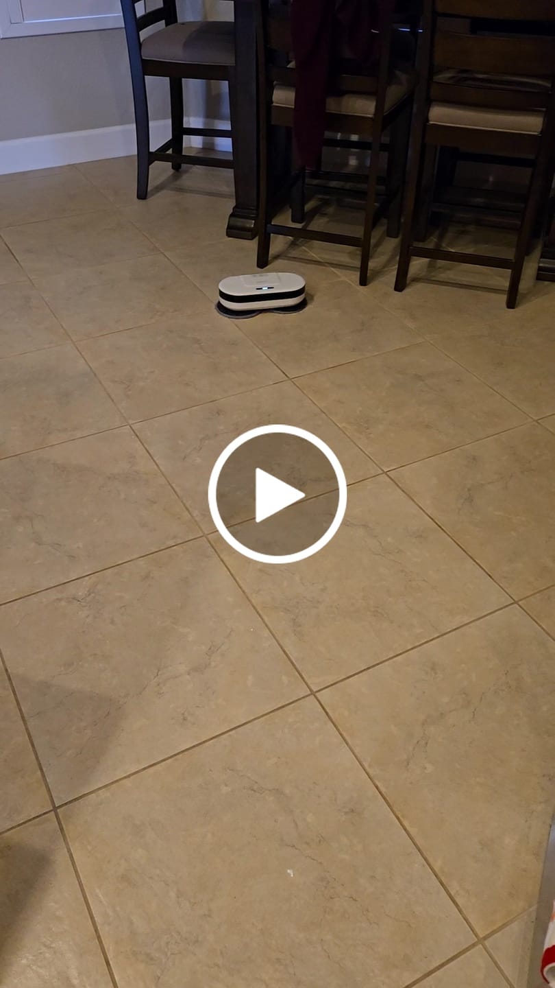 Customer video review of EVERYBOT Edge 2 Robot Mop - Whisper Quiet Smart Mopping Robot Cleaner