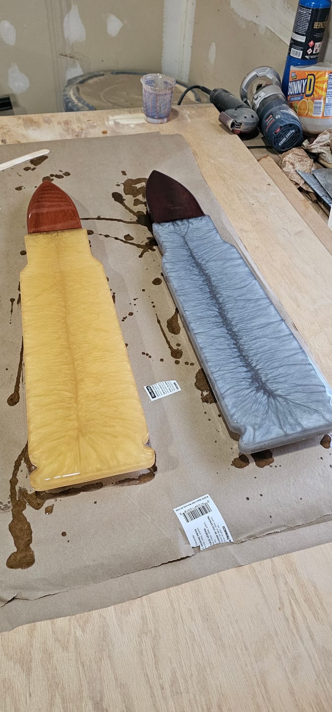 Customer photo review of 24x5.5x1" .308 Bullet Silicone Mold For Epoxy Resin - Rifle Cartridge Shape
