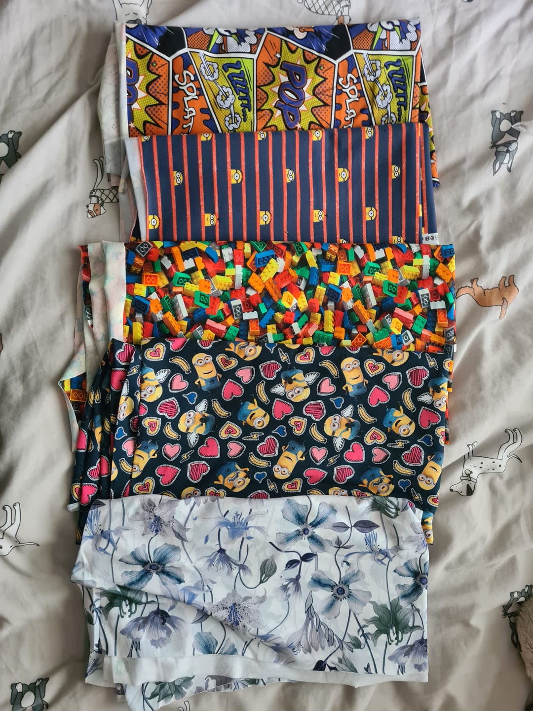 Customer photo review of Printed Cotton Jersey Remnants