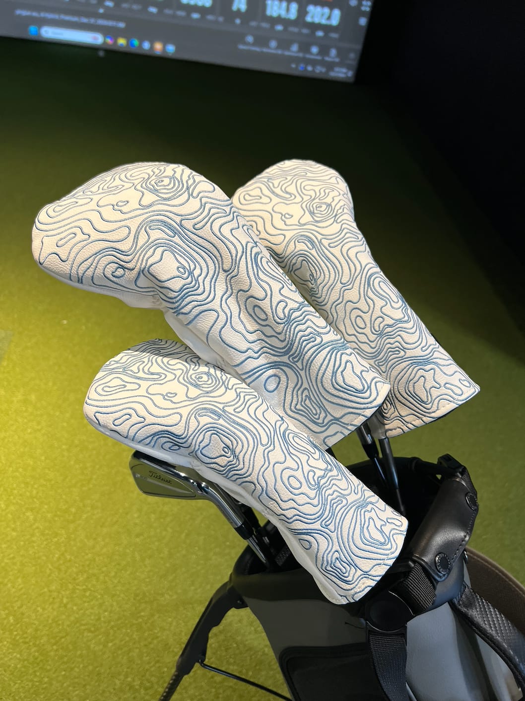 Customer photo review of Topographic Edition - Pure White / Embroidered Carolina Blue