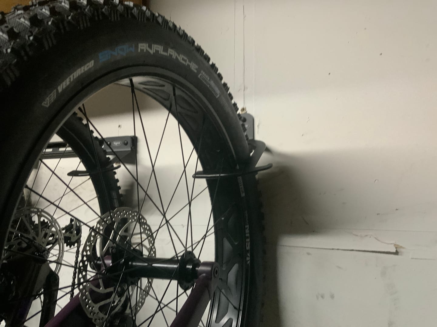 Customer photo review of Jumbo Bike Vertical Wall Mounted Hook
