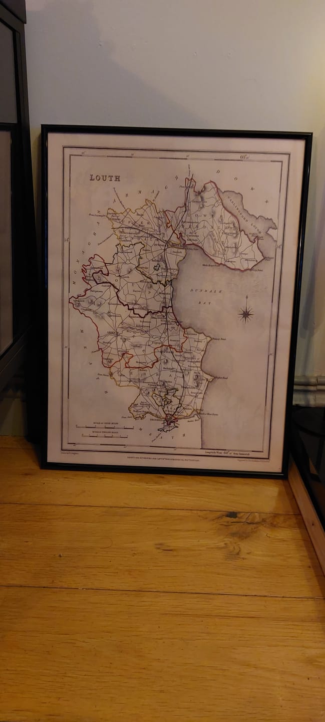 Customer photo review of Old Map of County Louth by Samuel Lewis, 1844: Dundalk, Drogheda, Ardee, Carlingford, Cooley Peninsula