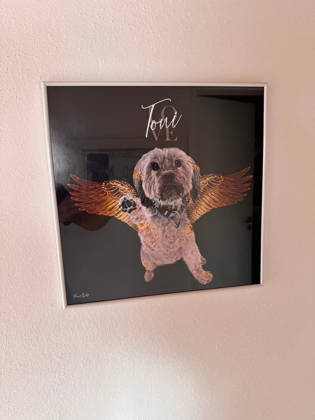 Customer photo review of Personalisiertes Portrait - Goldener Engel Stil
