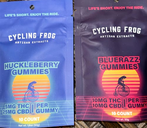 Customer photo review of Huckleberry Gummies, 5mg THC + 25mg CBD