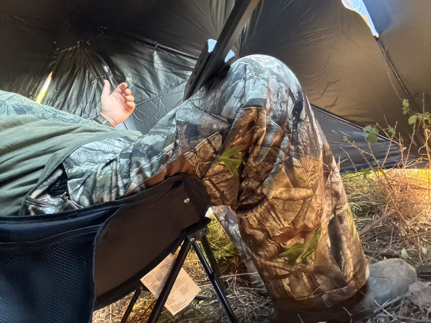Customer photo review of TideWe Hunting Pants Heated for Men with Battery Pack
