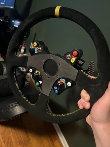 Customer photo review of Simsonn Racing Simulator Leather Steering Wheel