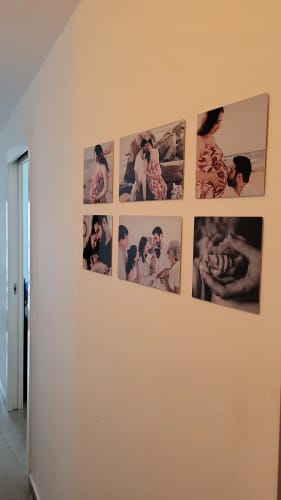 Customer photo review of Metal Photo Tiles