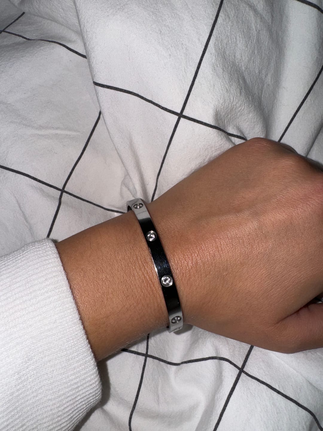 Customer photo review of Arianna Armreif | 18K vergoldet