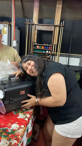 Customer photo review of Maleta de Maquillaje Portable con correa y llaves