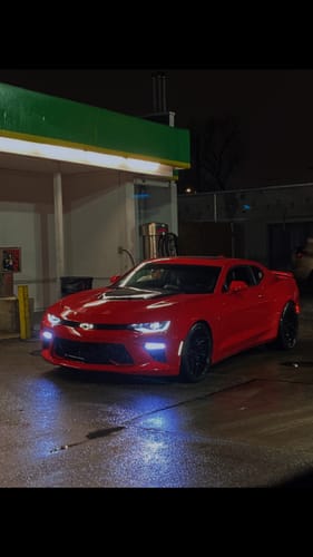 Customer photo review of Chevy Camaro Front Illuminated LED Bowtie Grille Emblem Glowtie Badge kit RGB/White 2016-2024