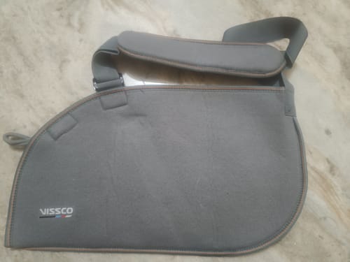 Customer photo review of Shoulder Immobilizer | Provides Firm Support for Shoulder Dislocation & Relieves Pain (Grey)