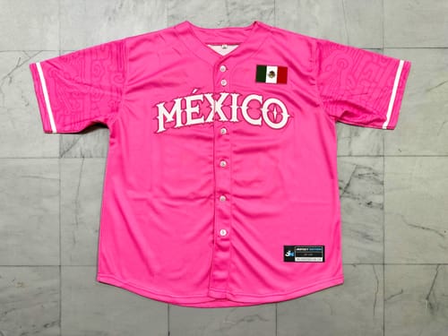 Customer photo review of Mexico Custom Baseball Jersey