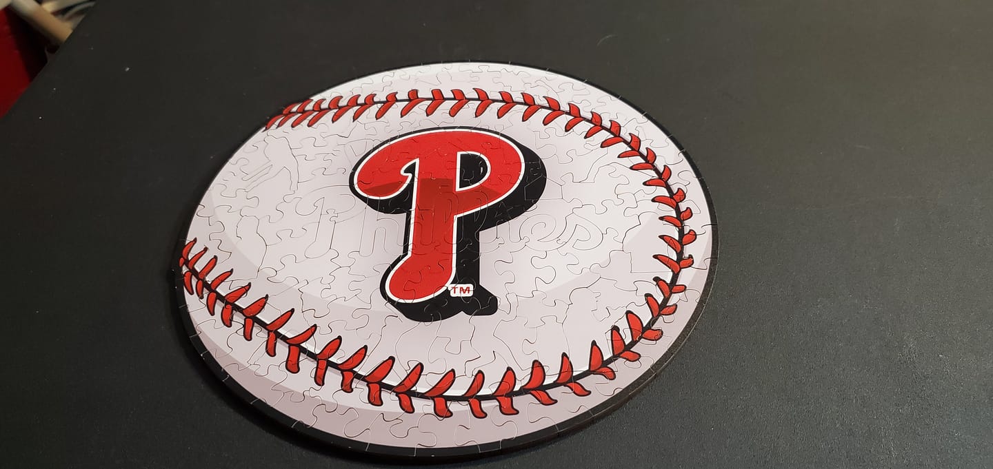 Customer photo review of Philadelphia Phillies™ - Wooden Puzzle
