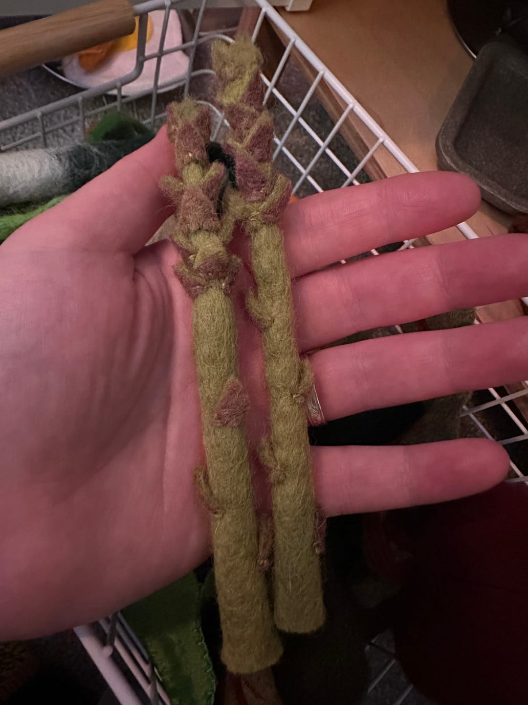Customer photo review of Felt Vegetables and Fruits - Pick and Choose