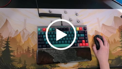 Customer video review of HMX CANGLAN V2 LINEAR SWITCH FACTORY LUBED EDITION (10PCS)