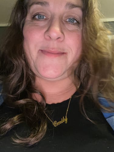 Customer photo review of Personalized Name Necklace