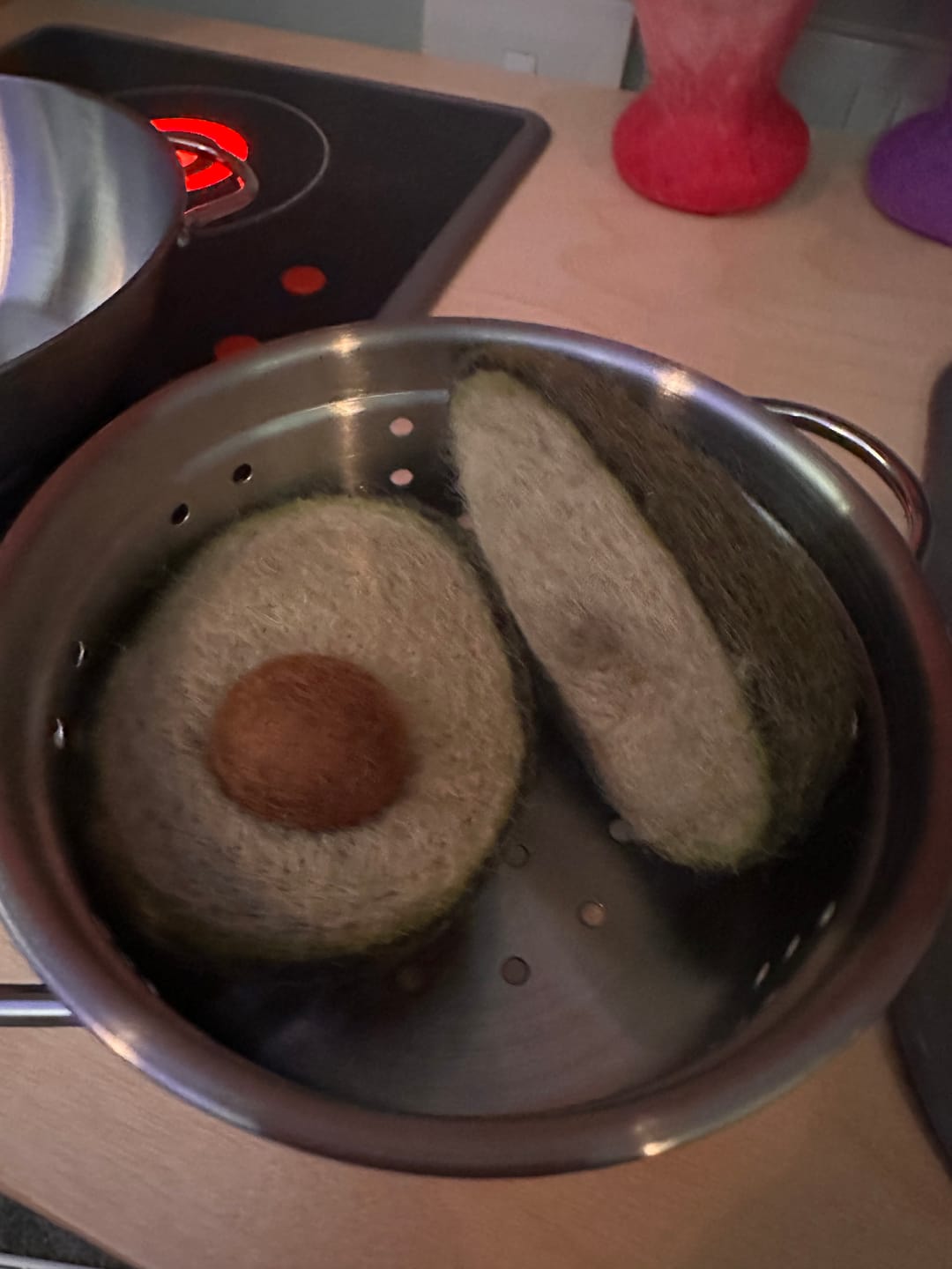 Customer photo review of Felt Vegetables and Fruits - Pick and Choose