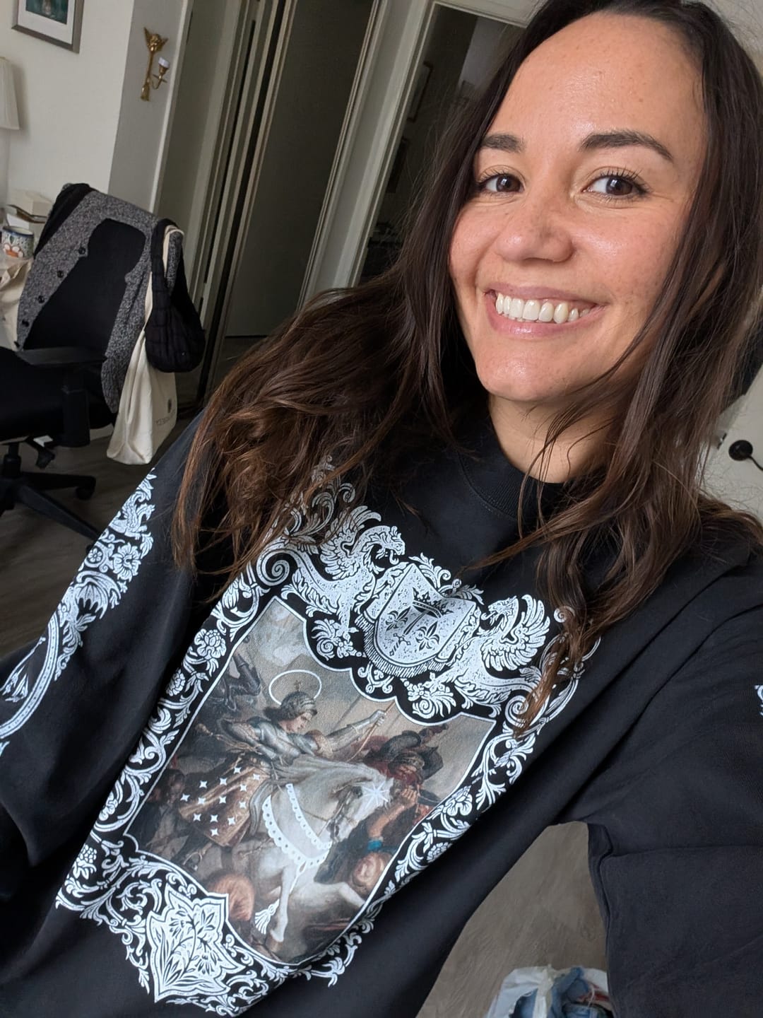 Customer photo review of Resistance Heavy Faded Long Sleeve Tee