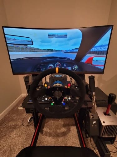 Customer photo review of Simsonn Racing Simulator Carbon Fiber and Aluminum Steering Wheel Hub