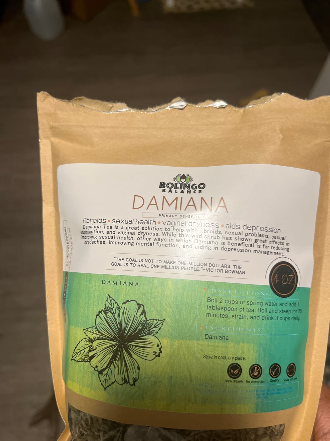 Customer photo review of DAMIANA