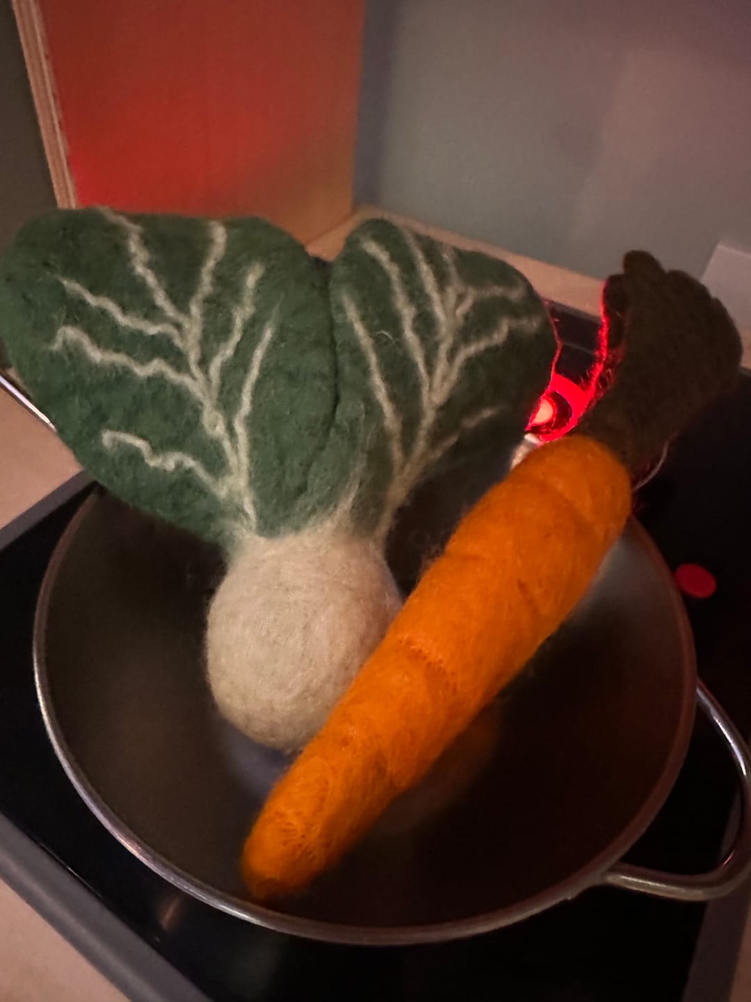Customer photo review of Felt Vegetables and Fruits - Pick and Choose