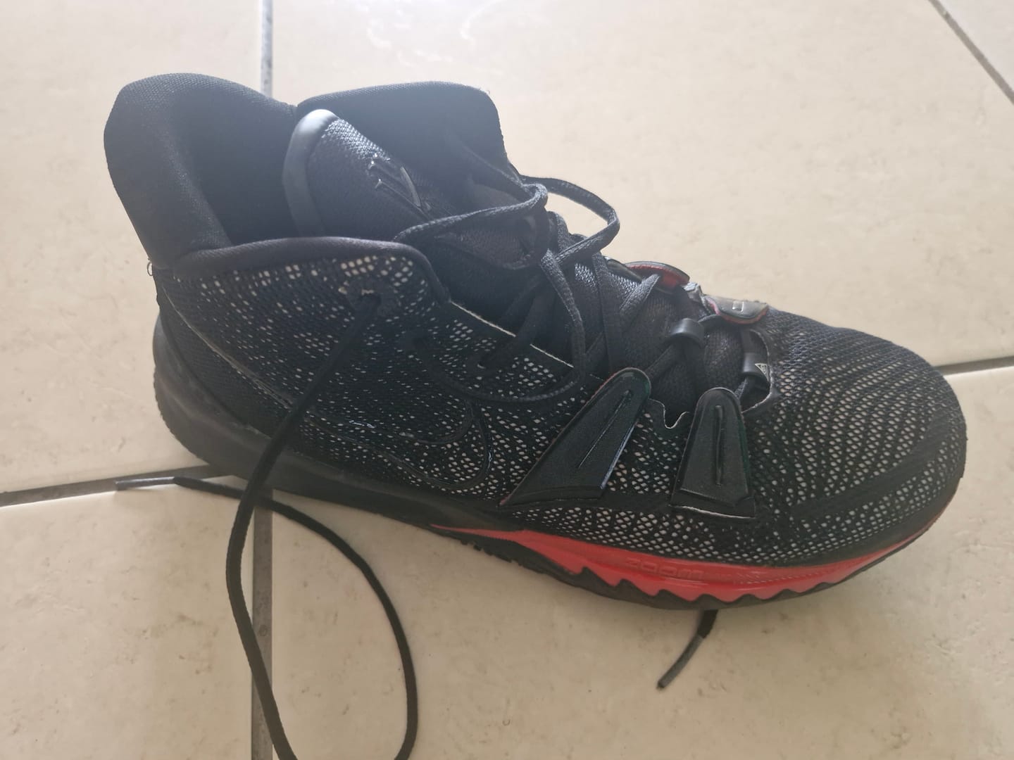Customer photo review of NIKE KYRIE 7 x BRED