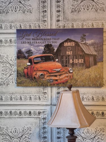 James W. review of God Blessed The Broken Road Canvas Print Wall Art image 1 out of 1