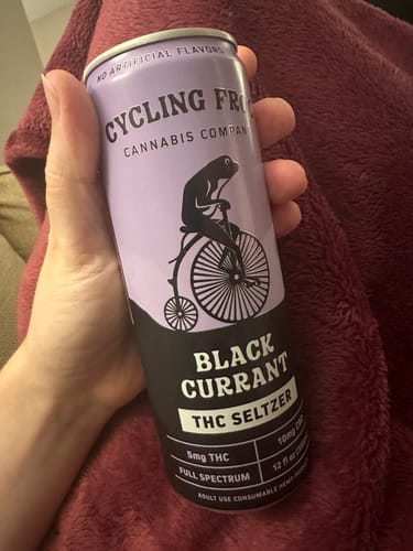 Customer photo review of THC Seltzer Giveaway - Black Currant