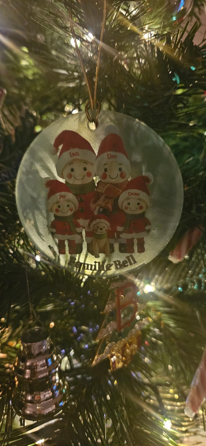 Customer photo review of Geschenkverpackung für Baumschmuck Rot/Gold
