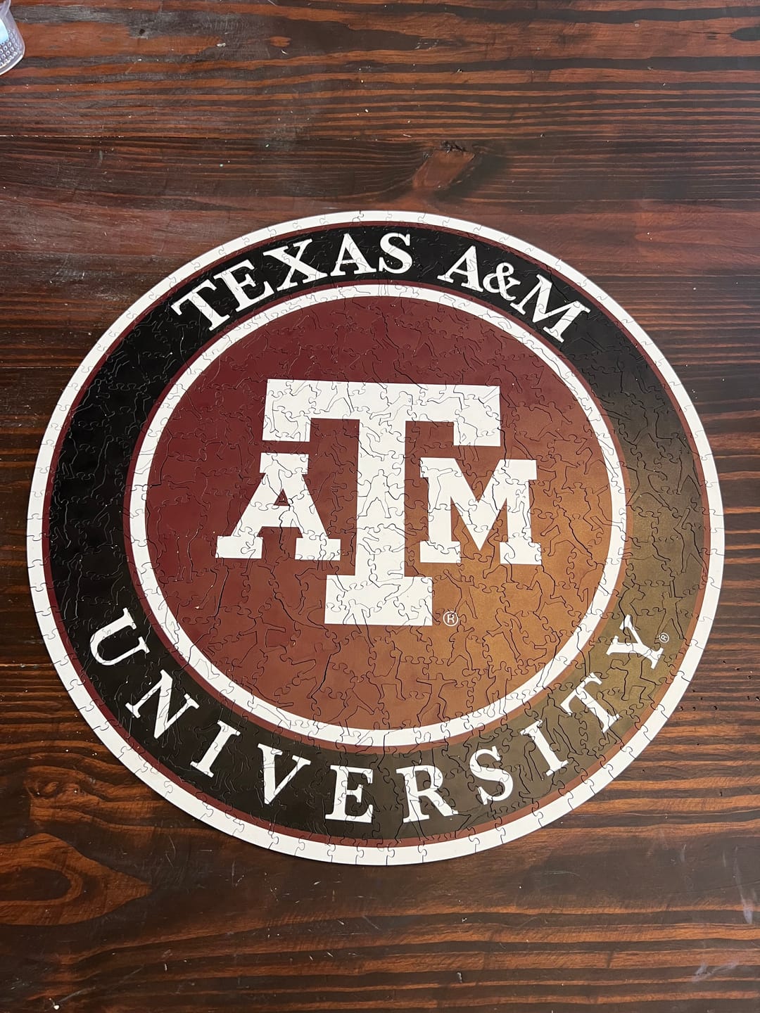 Customer photo review of Texas A&M University - Wooden Puzzle