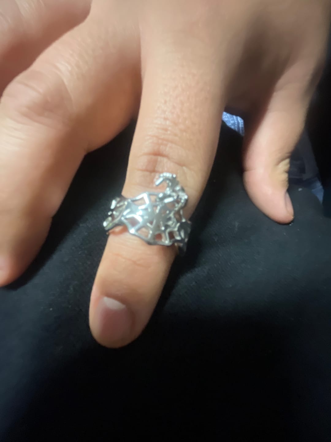 Customer photo review of SPIDER WEB RING