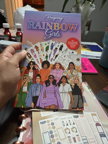 Customer photo review of Rainbow Girls Sticker Book -  Special Edition