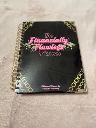 Customer photo review of The Dreamscape Financially Flawless Planner