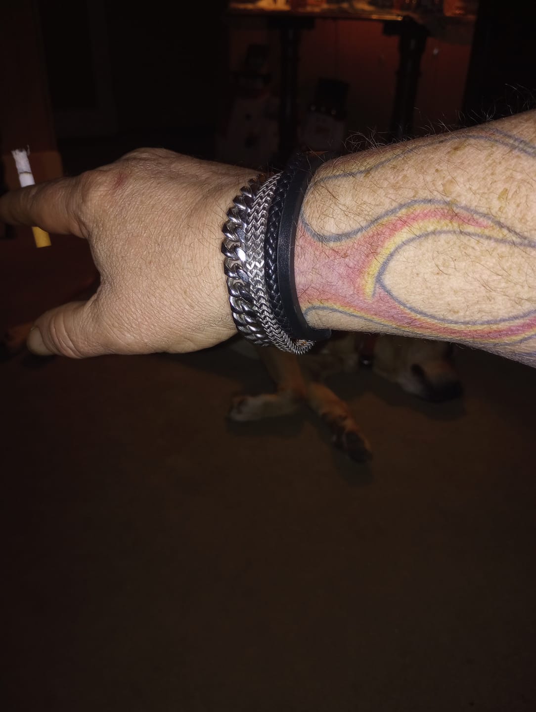 Customer photo review of Double Franco Link Matte Bracelet